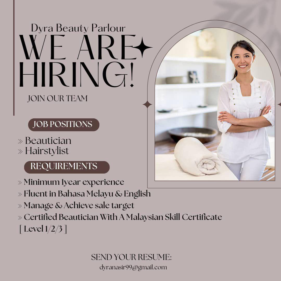 BEAUTICIAN & HAIR STYLIST