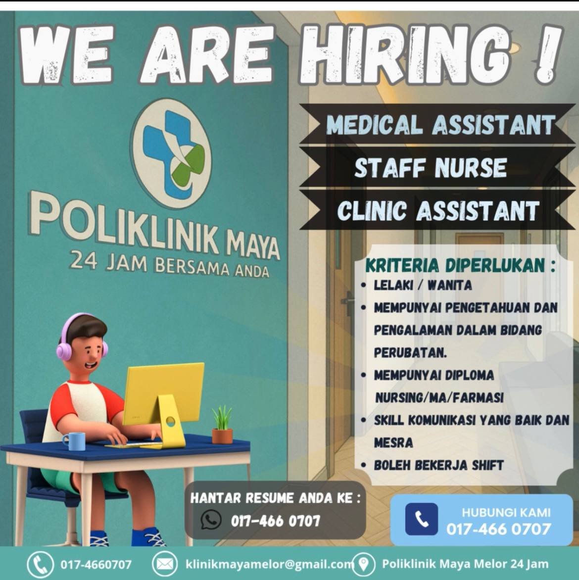 medical assistant / clinic assistant